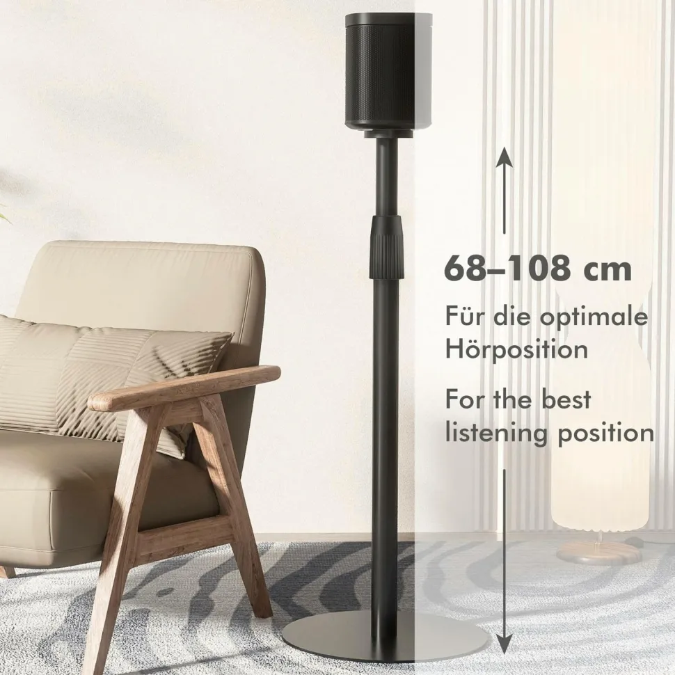 LogiLink Gulvstativ Sonos Era 100 / Era 300 682-1068 mm