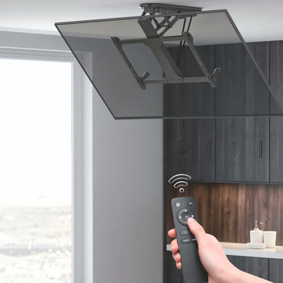 LogiLink Motoriseret flipdown-loftbeslag til TV 32-70"