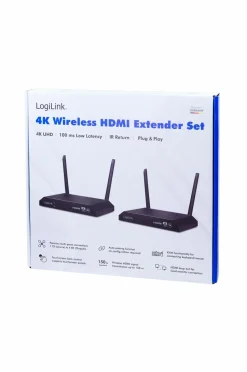 LogiLink Trådløs transmission HDMI KVM 4k 60hz