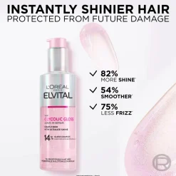 L'Oréal Paris Elvital Glycolic Gloss Leave-In Serum For Dull Hair 150 Ml