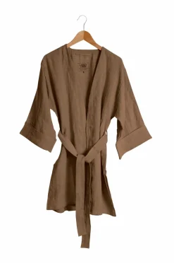 Lovely Linen Kimono Lovely Long i vasket hør