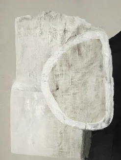 Malerifabrikken Design Painting / White Stone / 90x120 Cm / Sort ramme