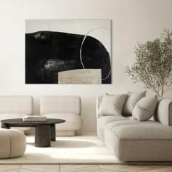 Malerifabrikken Design Maleri / Sort Of Stone / 120x90 Cm