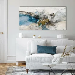 Malerifabrikken Night Blue / Blandet maleri / 140 X70 cm