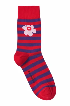 Marimekko Ankelstrømper Kasvaa Tasaraita Unikko