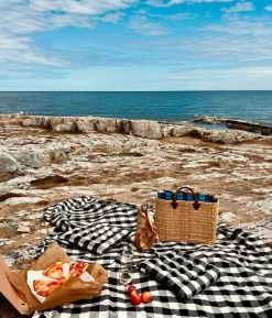 Midnatt Sengetæppe Gingham