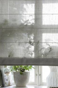 Mimou Liftgardin Ellie halvlærred 220 cm høj