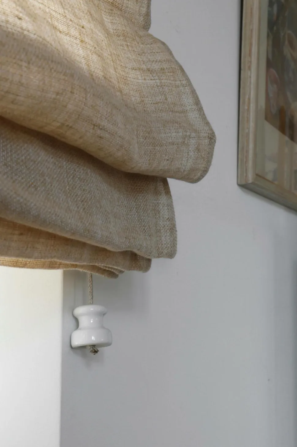 Mimou Liftgardin Ellie halvlærred 220 cm høj