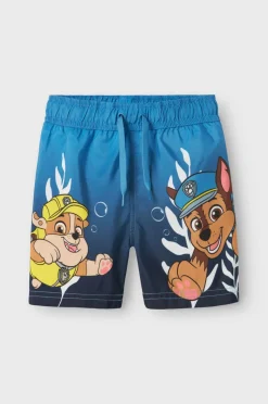 Name it Badebukser nmmMabbe Paw Long Swimshorts