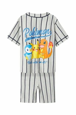 Name it Skjorte + shorts nkmMaska Pokemon Nreg Shortsset Sky
