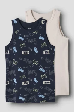 Name it Tanktop nkmTank Navy Gamer 2-pak