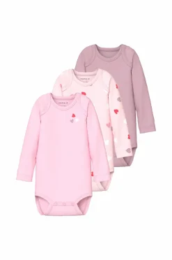 Name it baby Bodyer NbfBodyLS Carinaria Heart 3-pak