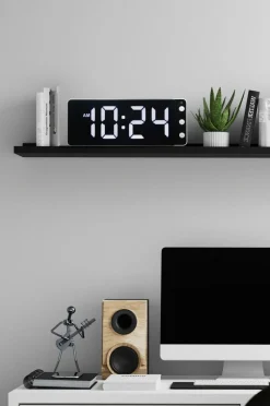 NeXtime Vægur/bordur Digital 27 cm Svart/Röd