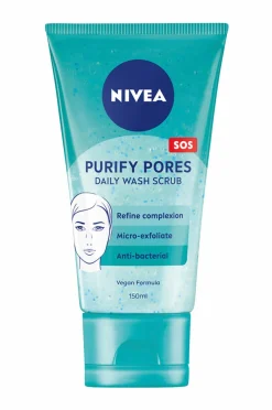 Nivea Ansigtsscrub Purify Pores Daily Wash Scrub 150 ml