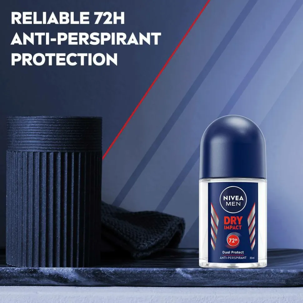 Nivea Antiperspirant Deo Dry Impact Roll On Mini 25 ml