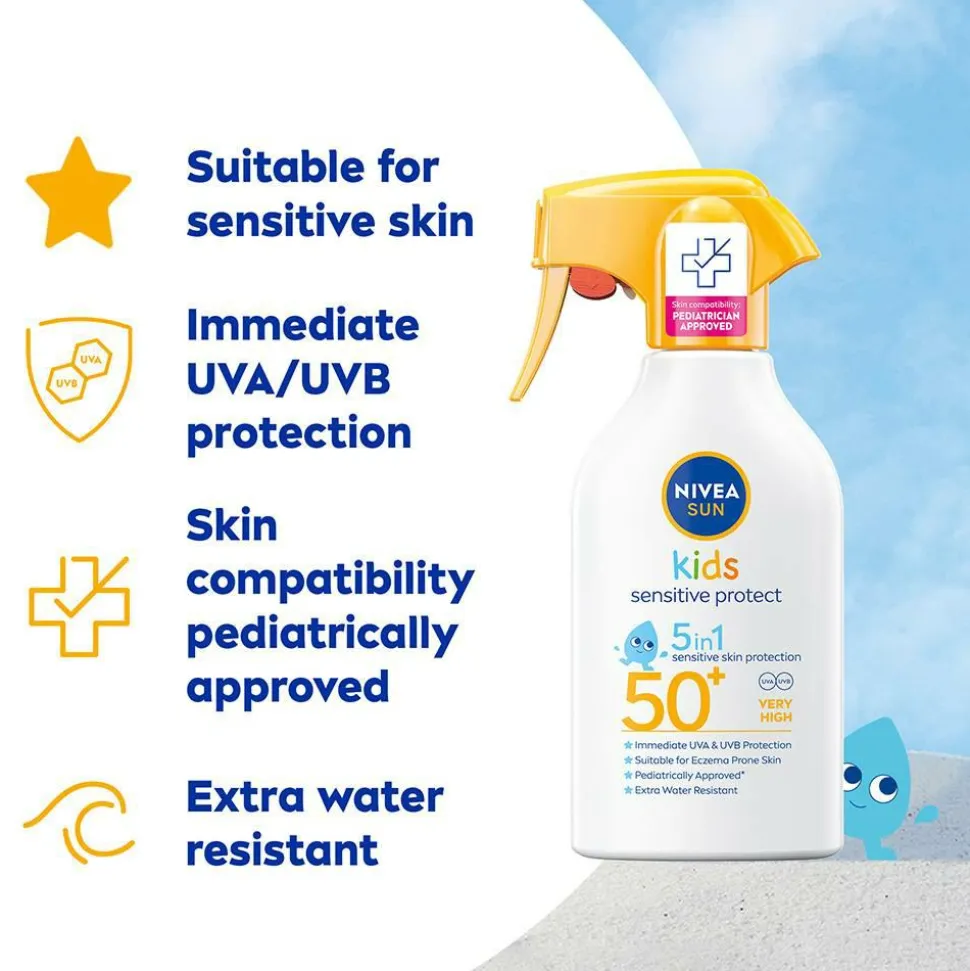 Nivea Kids Sensitive Protect & Play Sun Trigger Spray SPF 50+