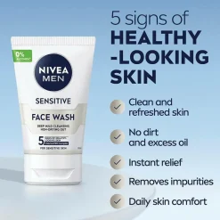 Nivea Nfm Sensitive Face Wash 100 ml