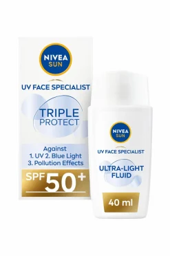 Nivea Solcreme til ansigtet UV Face Triple Protect Fluid SPF50+ 40 ml NIVEA SUN