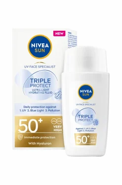 Nivea Solcreme til ansigtet UV Face Triple Protect Fluid SPF50+ 40 ml NIVEA SUN