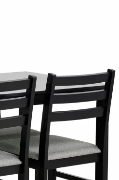 NORDFORM Alicante rektangulært spisebordssæt med bord og 4 stole, 110x70x74,5 cm