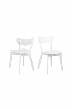 NORDFORM Roxby rundt spisebordssæt med bord og 4 stole, Ø105x76 cm