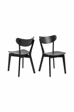 NORDFORM Roxby spisebordssæt med bord og 4 stole, 105x105x76 cm