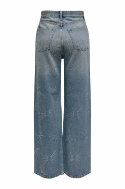 Only Jeans onlHope EX HW Wide Rhinst Dnm Tai D