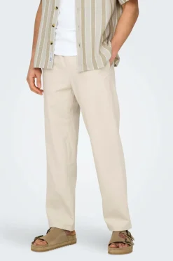ONLY & SONS Bukser onsSinus Loose 0007 Cot Lin Pant