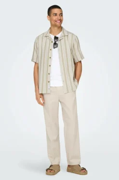 ONLY & SONS Bukser onsSinus Loose 0007 Cot Lin Pant
