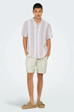 ONLY & SONS Shorts onsTel Linen Latham 0257 Shorts