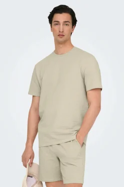 ONLY & SONS T-shirt onsKian Life Reg Seersucker SS Tee