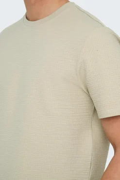 ONLY & SONS T-shirt onsKian Life Reg Seersucker SS Tee