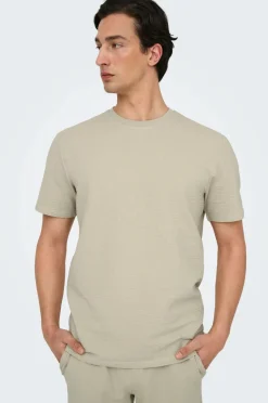 ONLY & SONS T-shirt onsKian Life Reg Seersucker SS Tee