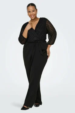 Only Carmakoma Buksekjole carBetsy 3/4 Wrap V-neck Jumpsuit