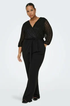 Only Carmakoma Buksekjole carBetsy 3/4 Wrap V-neck Jumpsuit