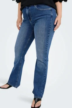 Only Carmakoma Jeans carWilly HW Flared Rhinestone