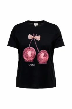 Only Carmakoma T-shirt carKita Life SS O-neck Jeans