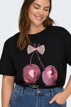 Only Carmakoma T-shirt carKita Life SS O-neck Jeans