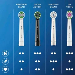 Oral B Børstehoveder Cross Action Black 3-pak