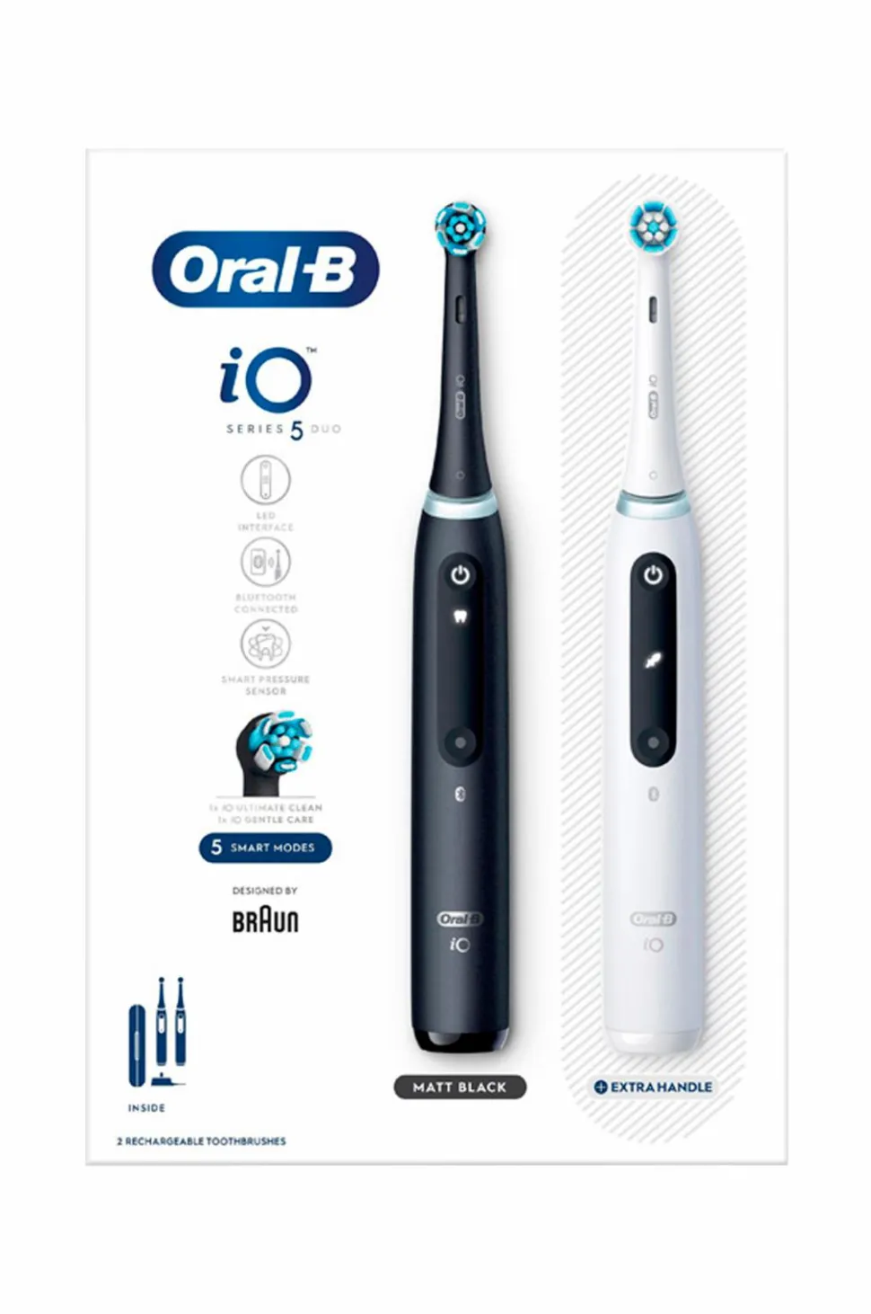 Oral B Eltandbørste iO5 Duo Black UCB / White SC
