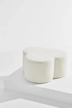 Pastill Bodhi puf i bouclé ø 70 cm