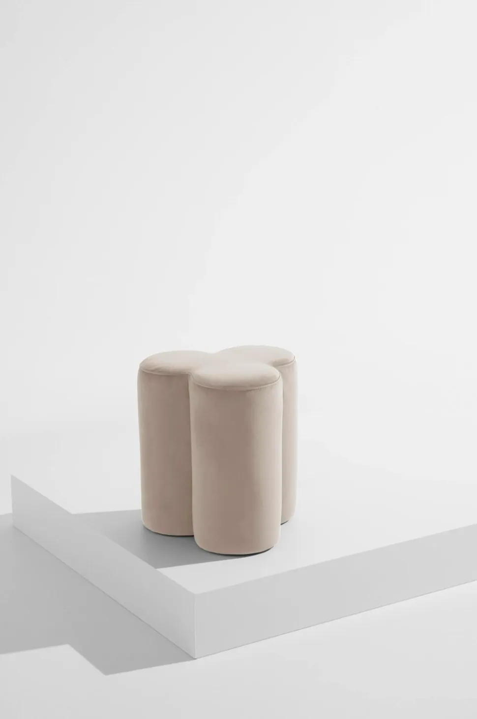 Pastill Bodhi puf i velour Ø 40 cm