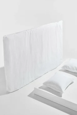 Pastill Lou betræk till sengegavl, fransk hør