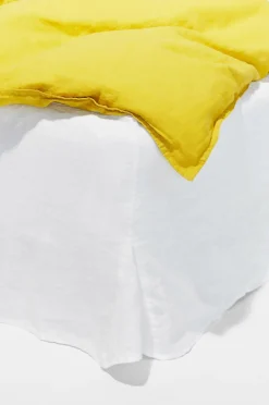 Pastill Viola sengekappe i fransk hør højde 60 cm