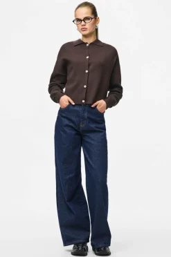 pieces Cardigan pcJassy LS Polo Knit