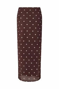 pieces Maxi nederdel pcDorthea HW Ankle Mesh