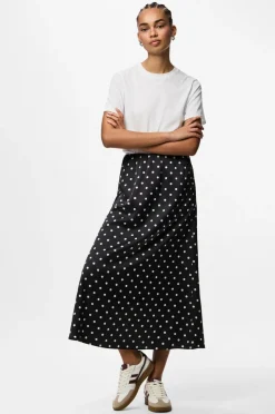 pieces Nederdel pcjYtta HW Ankle Satin Wvn D2