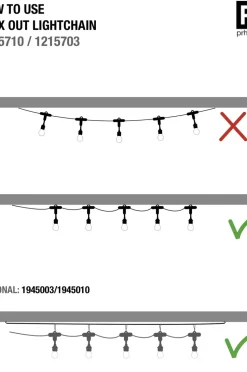 PR Home Lyskæde Flex Out Inkl. sari 29cm