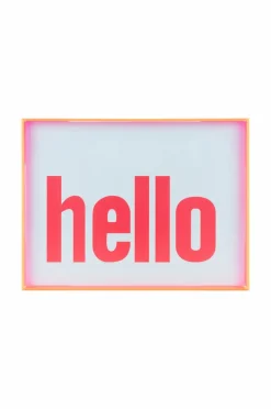 Present Time Vægkunst Hello lArge