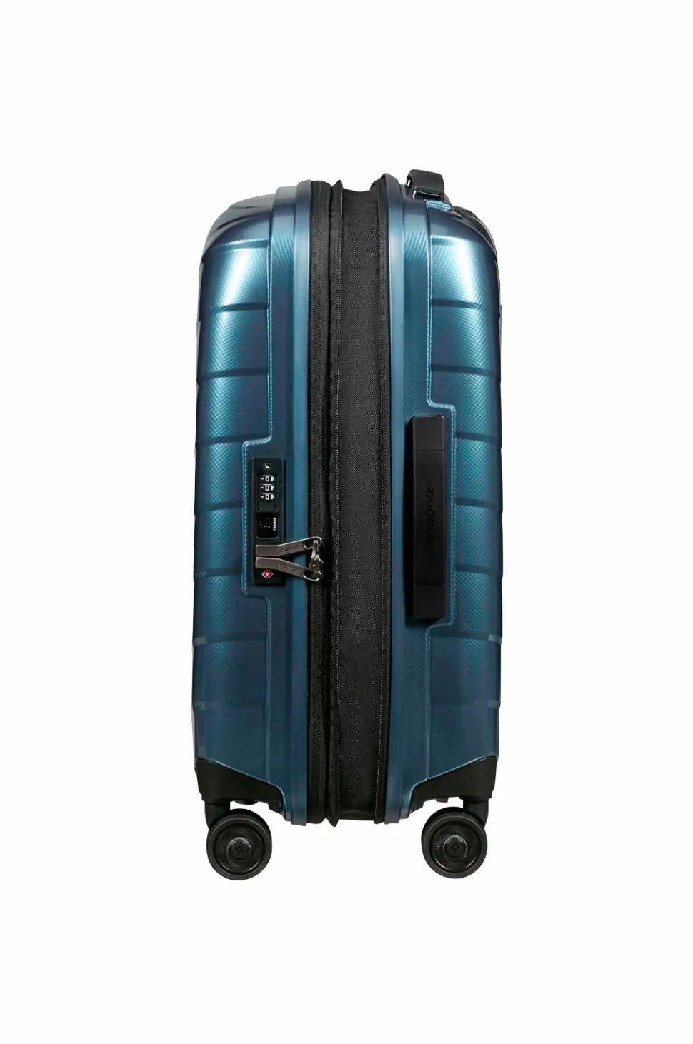 Samsonite Kabinekuffert Attrix Spinner 55 Exp Steel Blue